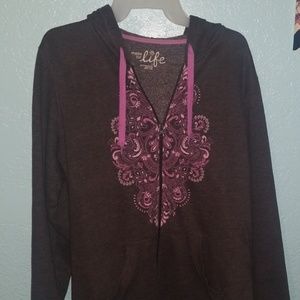 Grey & Purple hoodie